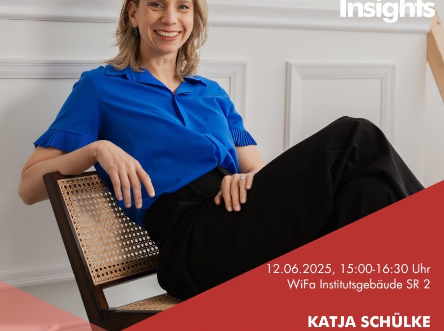 Einladung zum Praxistalk „Entrepreneurial Insights“ am 12. Juni mit Katja Schülke